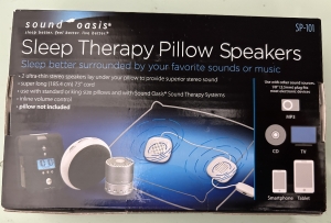 Secondary image for the Sleep Therapy Pillow Speakers Auction Item