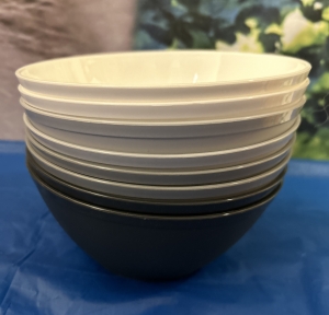 Primary image for the US Acrylic Drinkware Gray Stone Fresco Bowls Auction Item