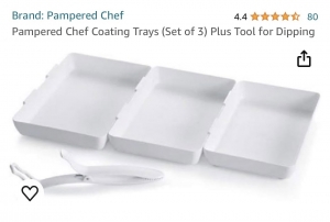 Primary image for the Pampered Chef Coating Tray and Tool Auction Item