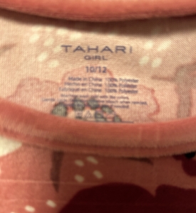 Secondary image for the Tahari Girl's Cozy Pajamas Auction Item