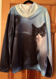 Secondary image for the Woman's Cat Pullover Hoodie Auction Item