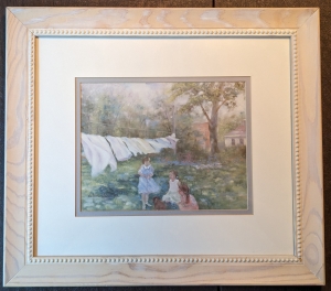 Primary image for the Art Print Lot 1 Hanging Laundry and Apple Picking Auction Item