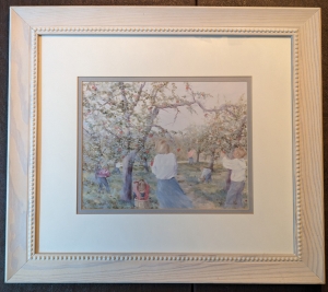 Secondary image for the Art Print Lot 1 Hanging Laundry and Apple Picking Auction Item
