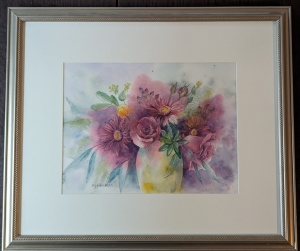 Secondary image for the Art Print Lot 2 Floral Watercolors Auction Item