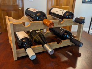 Primary image for the Bamboo Tabletop Wine Rack Auction Item