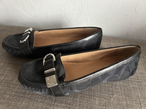 Secondary image for the Coach black flats. Size 5.5 Auction Item