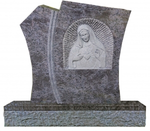 Primary image for the Dark Bahama Blue Hand Carved Blessed Mary in Niche  Auction Item