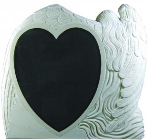 Secondary image for the Snow White Marble with Black Heart Insert Die Auction Item