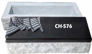 Secondary image for the Viscount White Veteran Flag Cremation Hickey Marker  Auction Item