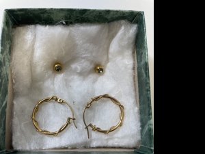 Secondary image for the Gold Earrings Auction Item