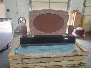 Primary image for the Rubin Red JAD-506 - Oval Top, Front & Back Panel with Rock Work  Auction Item