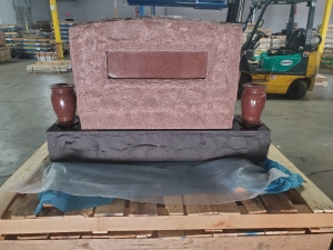 Secondary image for the Rubin Red JAD-506 - Oval Top, Front & Back Panel with Rock Work  Auction Item