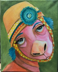 Primary image for the 'Celestine' - an imaginary friend painting by Cindy Dauer Auction Item