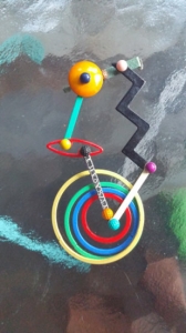 Secondary image for the Vintage 1980s Kinetic Brooch by Eve Kaplin Auction Item