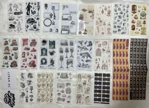 Primary image for the Stack of sticker sheets of all sorts (brand new) Auction Item
