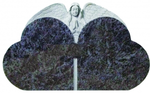 Primary image for the Dark  Bahama Blue JAD-561 Hand Carved Angel Auction Item