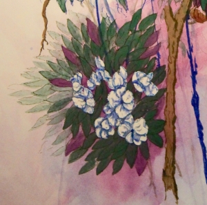 Secondary image for the Original framed watercolor and pen  Auction Item