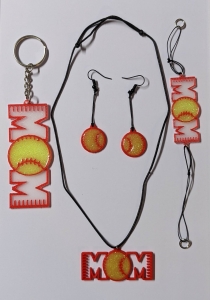 Primary image for the KMidd Design Softball Mom Accessory Set Auction Item