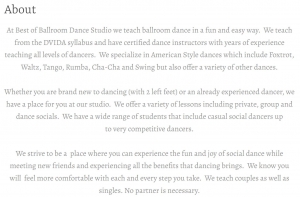 Secondary image for the Best of Ballroom Dance - Individual  Auction Item