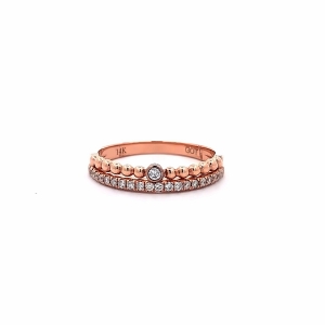 Primary image for the Beautiful Rose Gold Diamond Band Auction Item