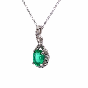 Secondary image for the Dazzling Emerald and Diamond Necklace Auction Item