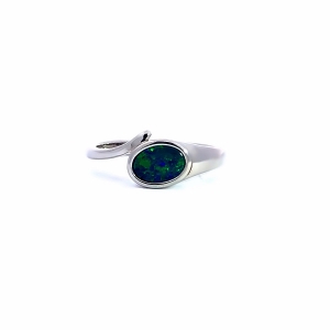 Primary image for the Fun Sterling Silver Opal Ring Auction Item
