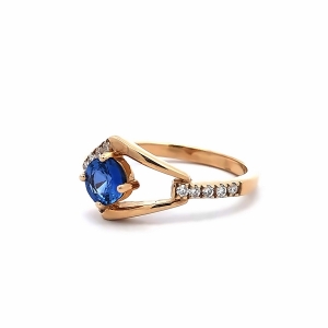 Secondary image for the Montana Sapphire and Diamond Ring-Made in The Hills of Montana Auction Item