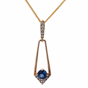 Primary image for the Sapphire & Diamond Drop Pendant Auction Item