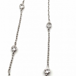 Primary image for the Sterling Silver Cz Chain Auction Item