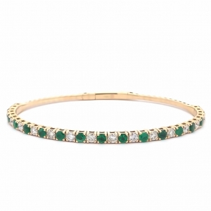Primary image for the Flexie Emerald and Diamond Bracelet Auction Item