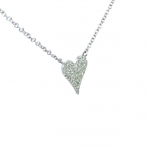 Secondary image for the Brilliant Diamond Heart Pendant Auction Item