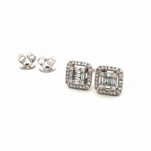 Primary image for the Beautiful Baguette Diamond Earrings Auction Item