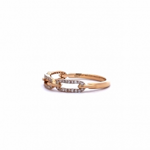 Secondary image for the Rose Gold Diamond Fashion Ring Auction Item