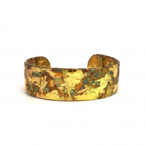 Primary image for the Gold Leaf Confetti Cuff Bracelet Auction Item