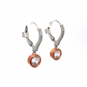 Secondary image for the Two-Tone Sterling Silver Earrings Auction Item