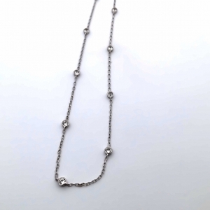 Secondary image for the Sterling Silver Cz Chain Auction Item
