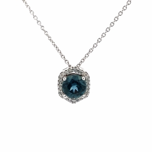 Primary image for the Montana Sapphire and Diamond Pendant Auction Item