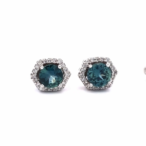 Primary image for the Montana Sapphire and Diamond Earrings Auction Item