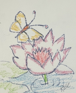 Primary image for the Water Lilly & Yellow Butterfly Auction Item