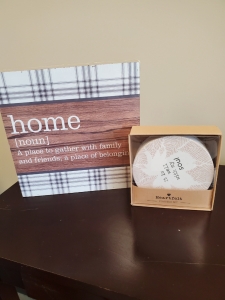 Primary image for the Home Box Sign & Coasters Auction Item