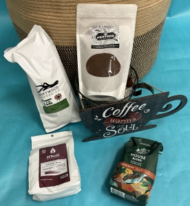 Secondary image for the K5:Mrs. Holt’s Everything Coffee Basket Auction Item