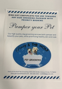 Secondary image for the Pamper Your Pet by Penny & the Wolf Auction Item