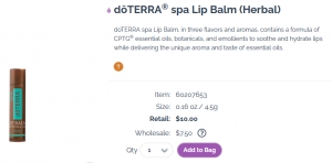 Secondary image for the doTERRA Spa Relax kit  Auction Item