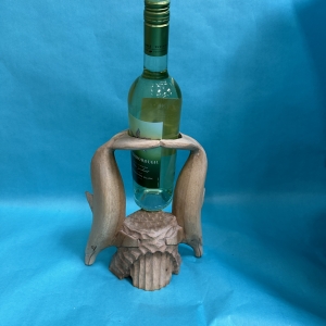 Secondary image for the Wood Dolphin Rack + Wine Auction Item