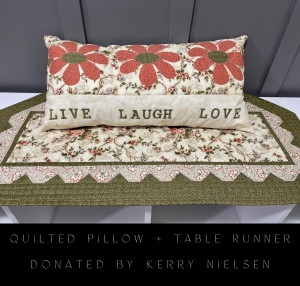 Primary image for the Quilted Pillow & Table Runner Auction Item