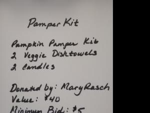 Secondary image for the Item #5 Pumpkin Pamper Kit Auction Item