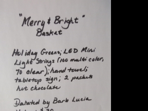 Secondary image for the Item #8 Merry & Bright Basket Auction Item