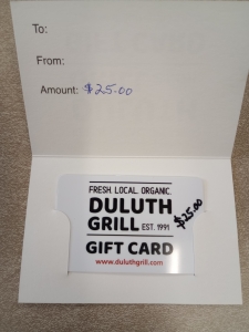 Primary image for the Item #15 $25 Duluth Grill Gift Card Auction Item