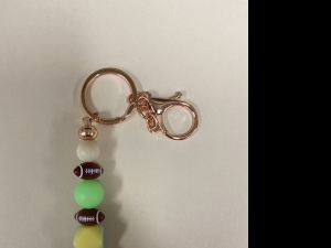 Primary image for the Green & Yellow Football Keychain Auction Item