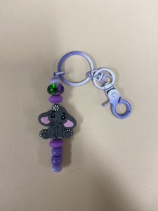 Primary image for the Purple Elephant Keychain Auction Item